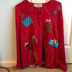 Star Blue Originals.         Size L.    Christmas gift and tree sweater